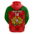 Custom Portugal Rugby Hoodie Go Wolves Mix Coat Of Arms - Wonder Print Shop
