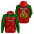Custom Portugal Rugby Hoodie Go Wolves Mix Coat Of Arms - Wonder Print Shop