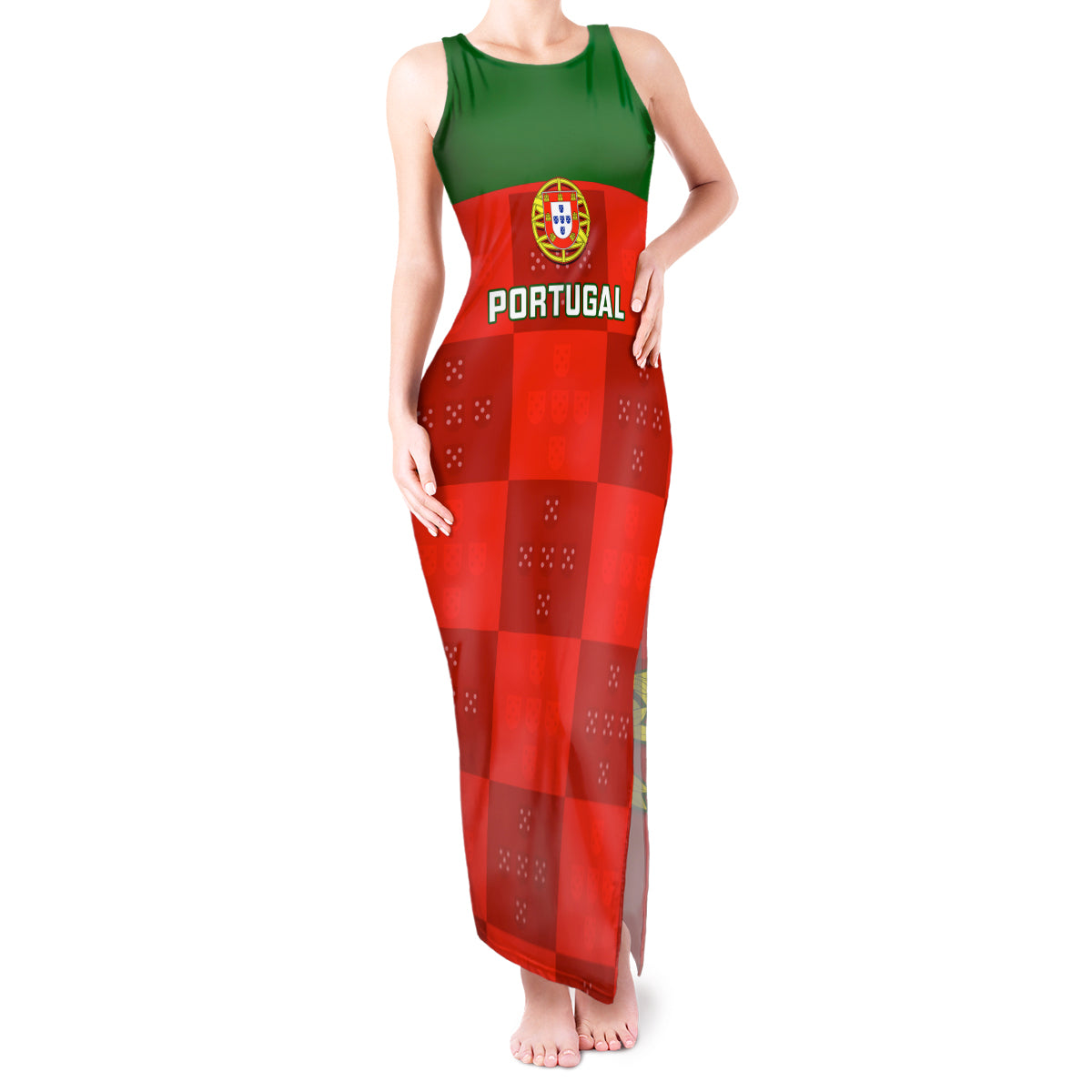 custom-portugal-rugby-tank-maxi-dress-go-wolves-mix-coat-of-arms