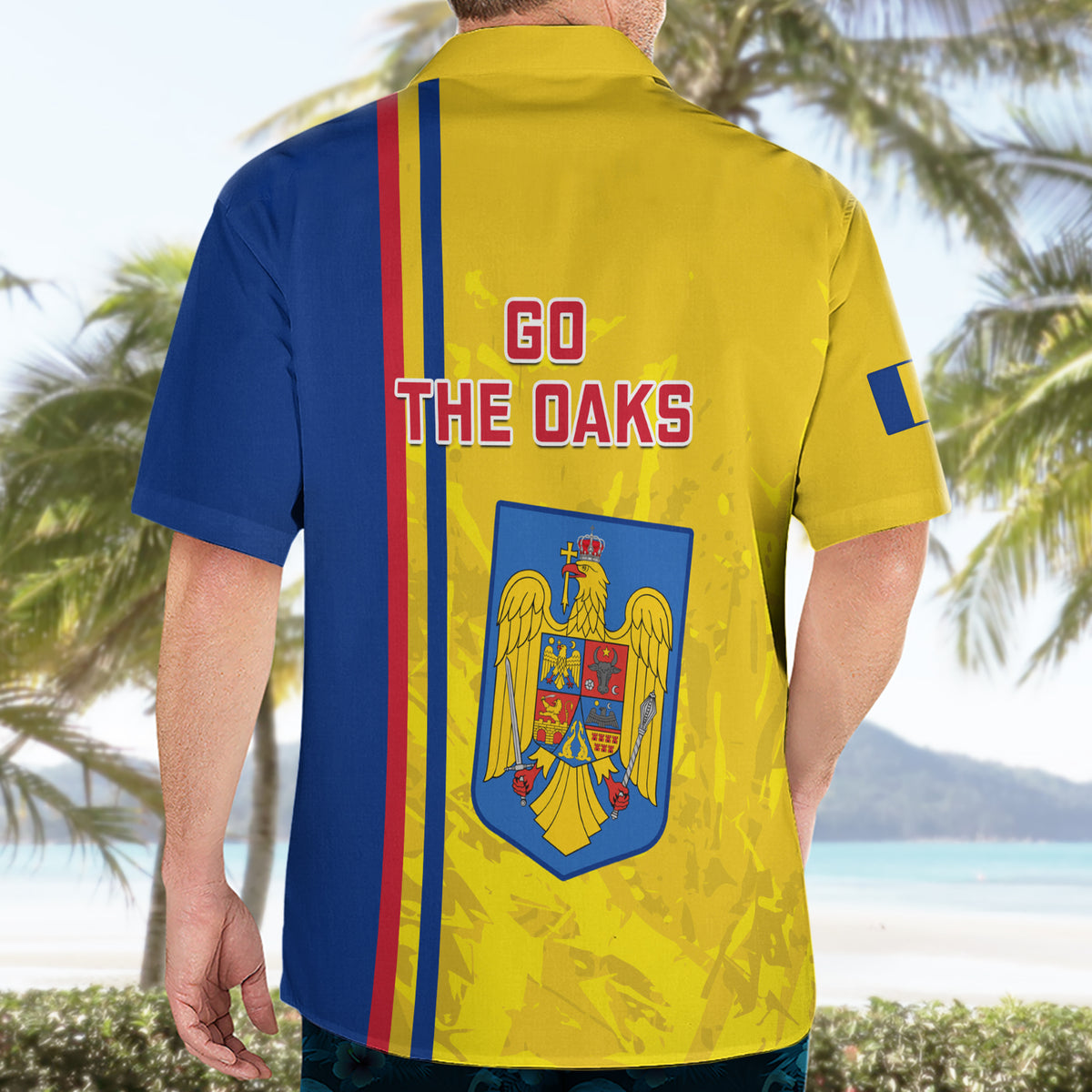 Romania Rugby Hawaiian Shirt Go The Oaks Grunge Style - Wonder Print Shop