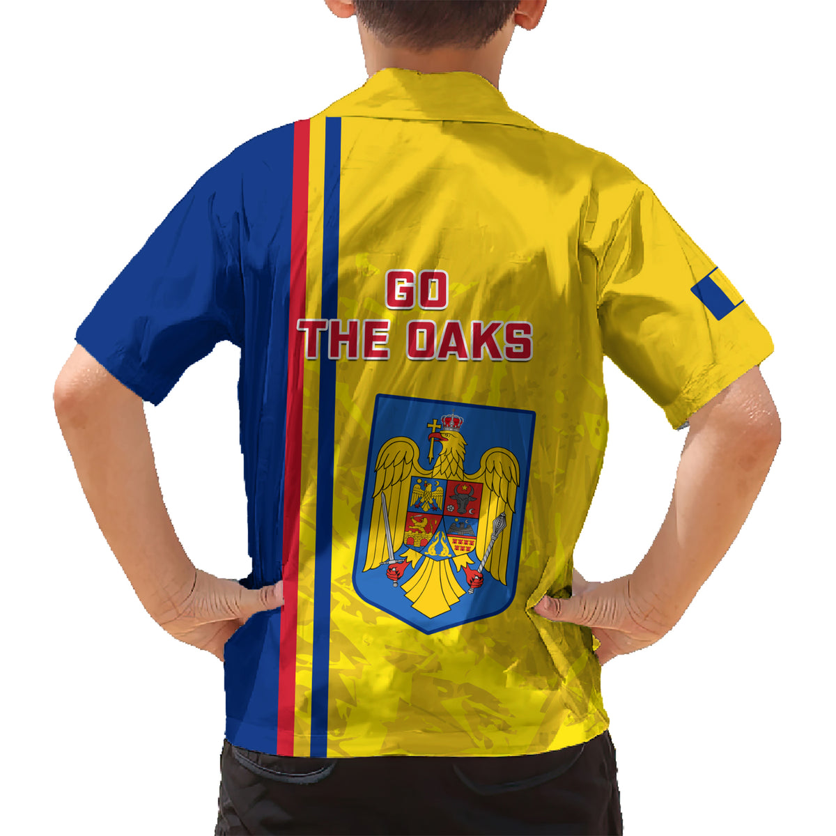 Romania Rugby Hawaiian Shirt Go The Oaks Grunge Style - Wonder Print Shop