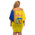 Romania Rugby Off Shoulder Short Dress Go The Oaks Grunge Style - Wonder Print Shop