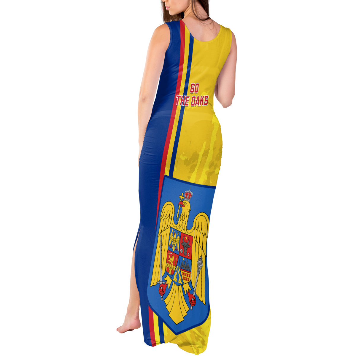 Romania Rugby Tank Maxi Dress Go The Oaks Grunge Style - Wonder Print Shop
