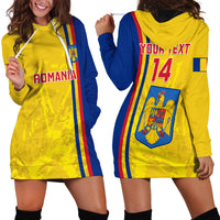 Custom Romania Rugby Hoodie Dress Go The Oaks Grunge Style - Wonder Print Shop