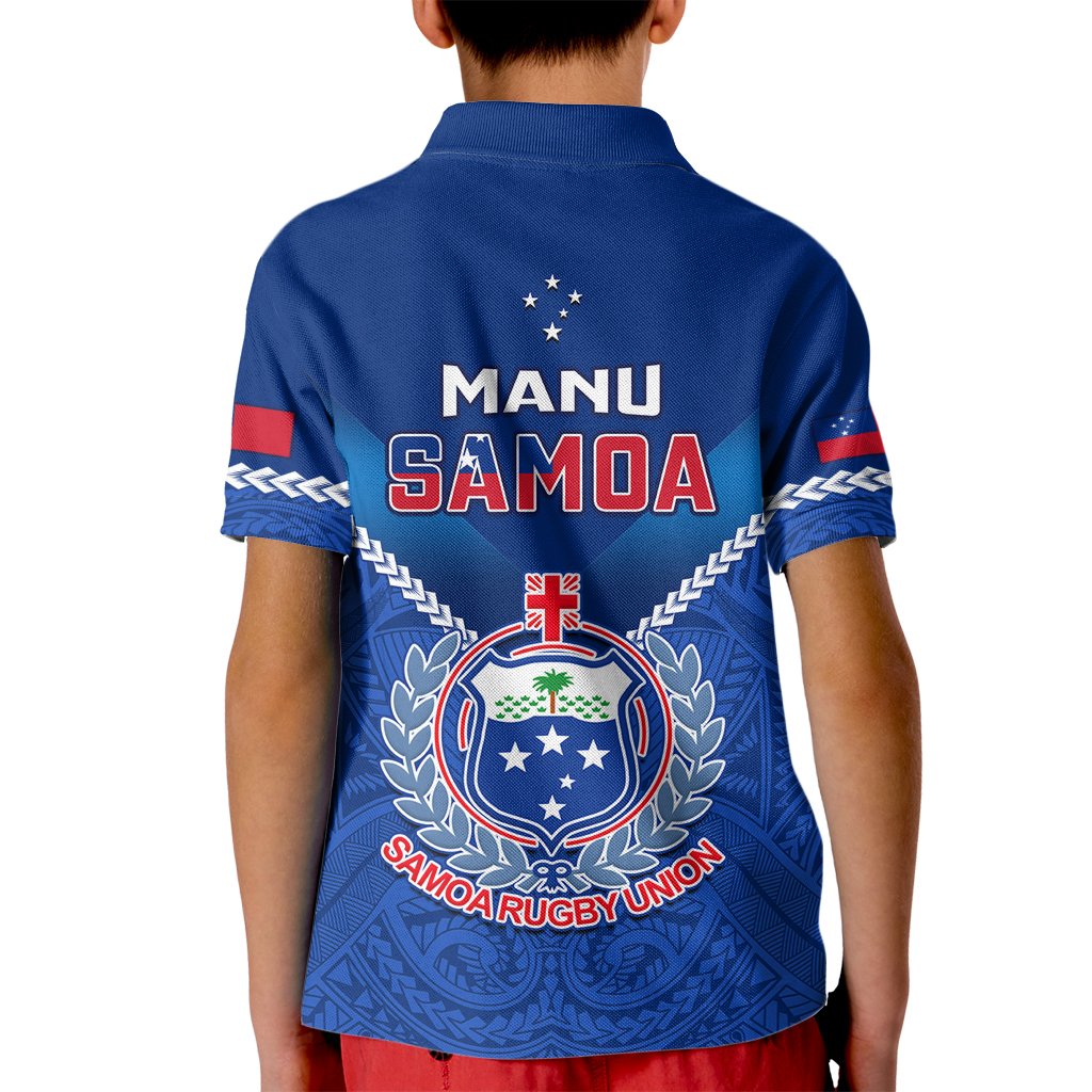 Samoa Rugby Kid Polo Shirt 2023 Go Manu Samoa - Wonder Print Shop