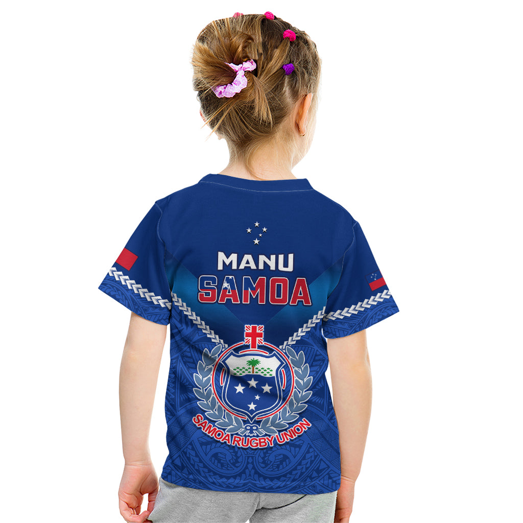 Samoa Rugby Kid T Shirt 2023 Go Manu Samoa - Wonder Print Shop