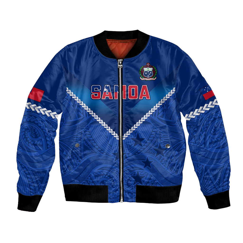 Custom Samoa Rugby Bomber Jacket 2023 Go Manu Samoa - Wonder Print Shop