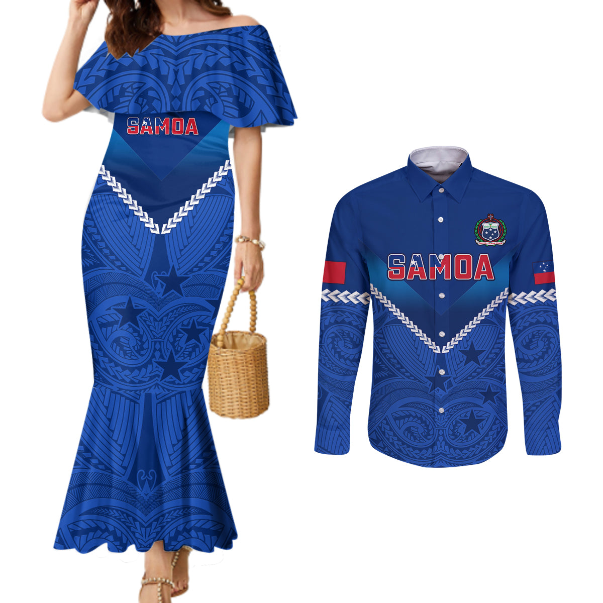custom-samoa-rugby-couples-matching-mermaid-dress-and-long-sleeve-button-shirts-2023-go-manu-samoa
