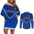 Custom Samoa Rugby Couples Matching Off Shoulder Short Dress and Long Sleeve Button Shirts 2023 Go Manu Samoa - Wonder Print Shop