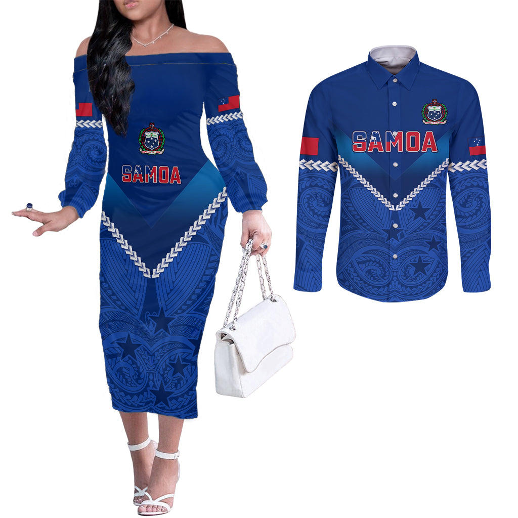 custom-samoa-rugby-couples-matching-off-the-shoulder-long-sleeve-dress-and-long-sleeve-button-shirts-2023-go-manu-samoa