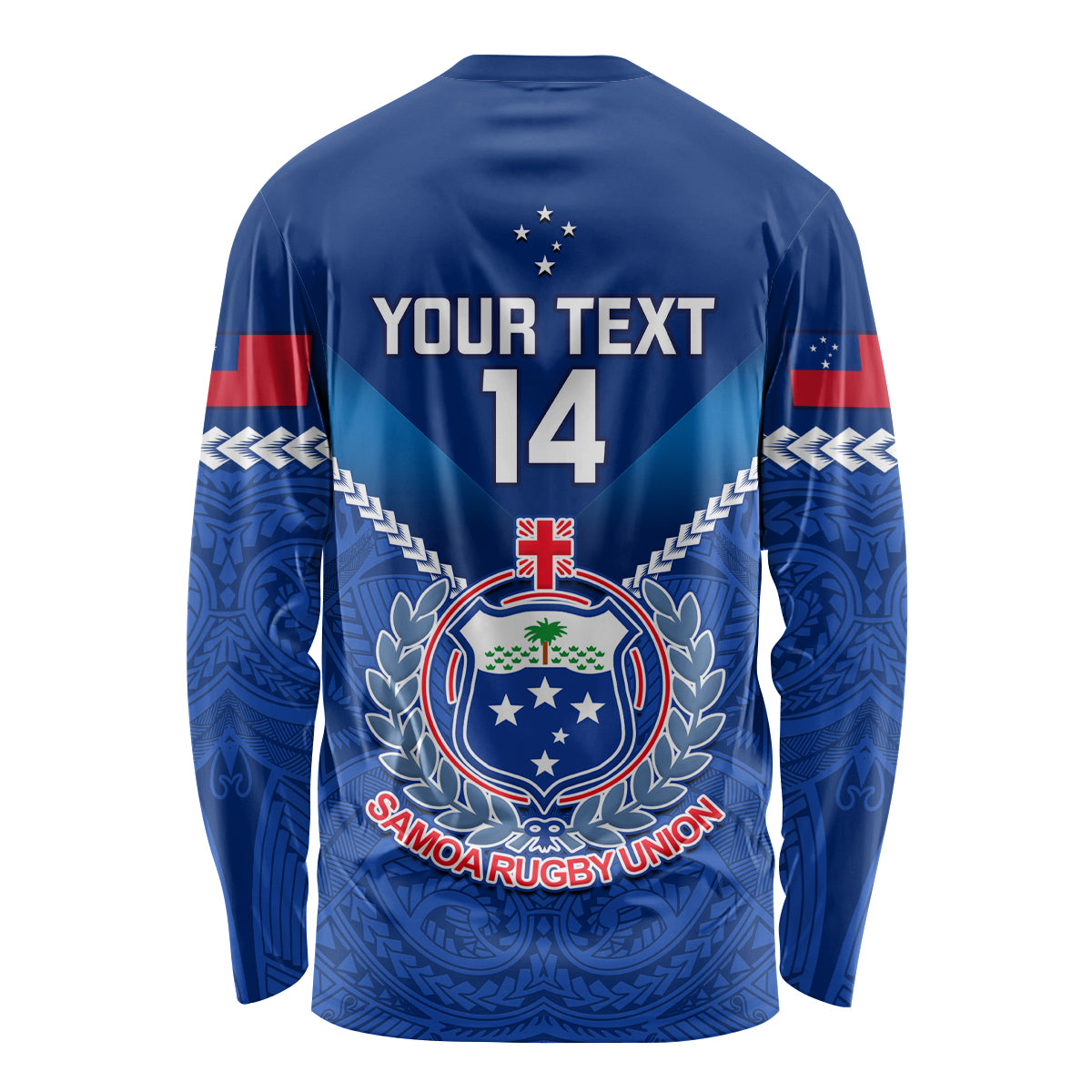 Custom Samoa Rugby Long Sleeve Shirt 2023 Go Manu Samoa - Wonder Print Shop