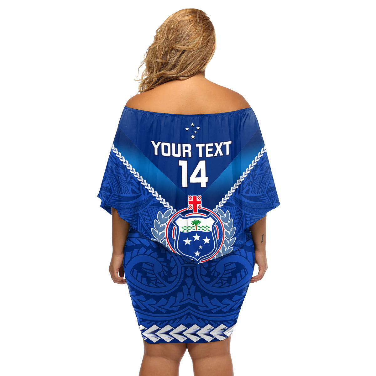 Custom Samoa Rugby Off Shoulder Short Dress 2023 Go Manu Samoa - Wonder Print Shop