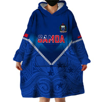 Custom Samoa Rugby Wearable Blanket Hoodie 2023 Go Manu Samoa - Wonder Print Shop