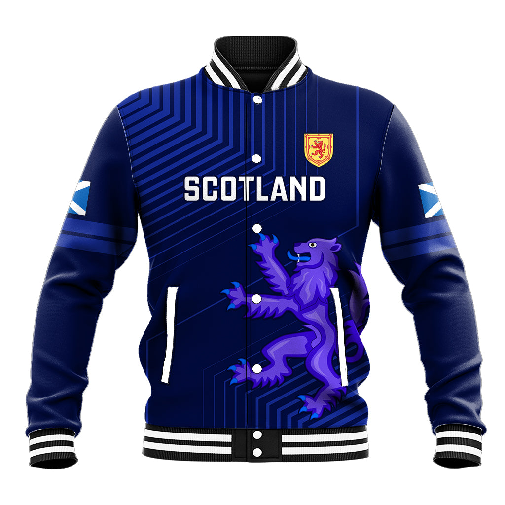 Scotland Rugby Baseball Jacket 2023 Go Scottish World Cup - Wonder Print Shop