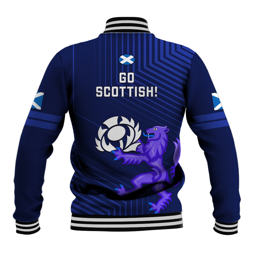 Scotland Rugby Baseball Jacket 2023 Go Scottish World Cup - Wonder Print Shop