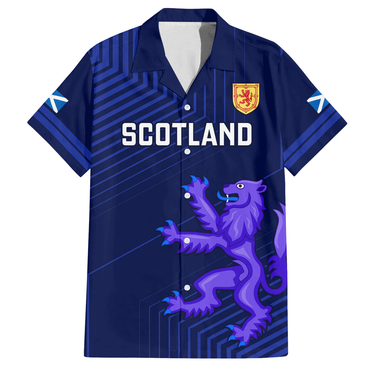 Scotland Rugby Hawaiian Shirt 2023 Go Scottish World Cup - Wonder Print Shop