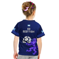 Scotland Rugby Kid T Shirt 2023 Go Scottish - Wonder Print Shop