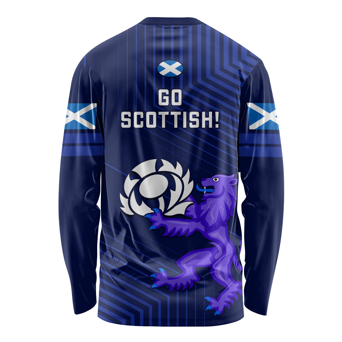 Scotland Rugby Long Sleeve Shirt 2023 Go Scottish - Wonder Print Shop