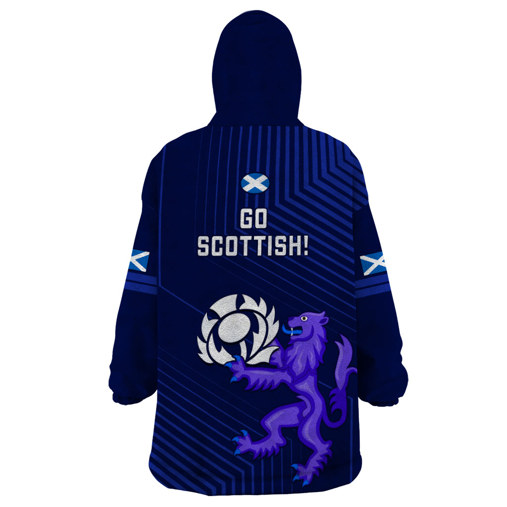 Scotland Rugby Wearable Blanket Hoodie 2023 Go Scottish - Wonder Print Shop