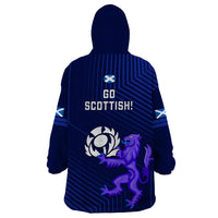 Scotland Rugby Wearable Blanket Hoodie 2023 Go Scottish - Wonder Print Shop