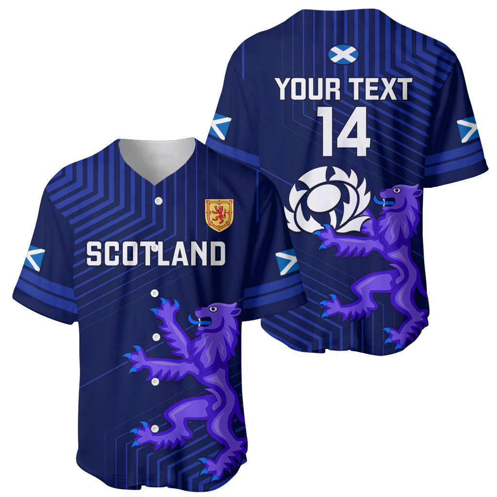 Custom Scotland Rugby Baseball Jersey 2023 Go Scottish - Wonder Print Shop