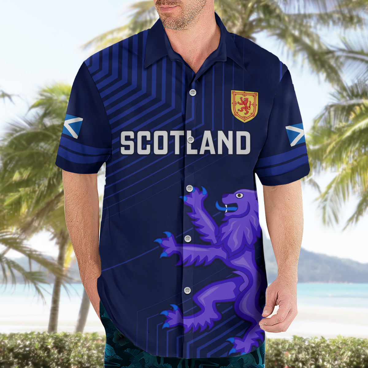 Custom Scotland Rugby Hawaiian Shirt 2023 Go Scottish - Wonder Print Shop