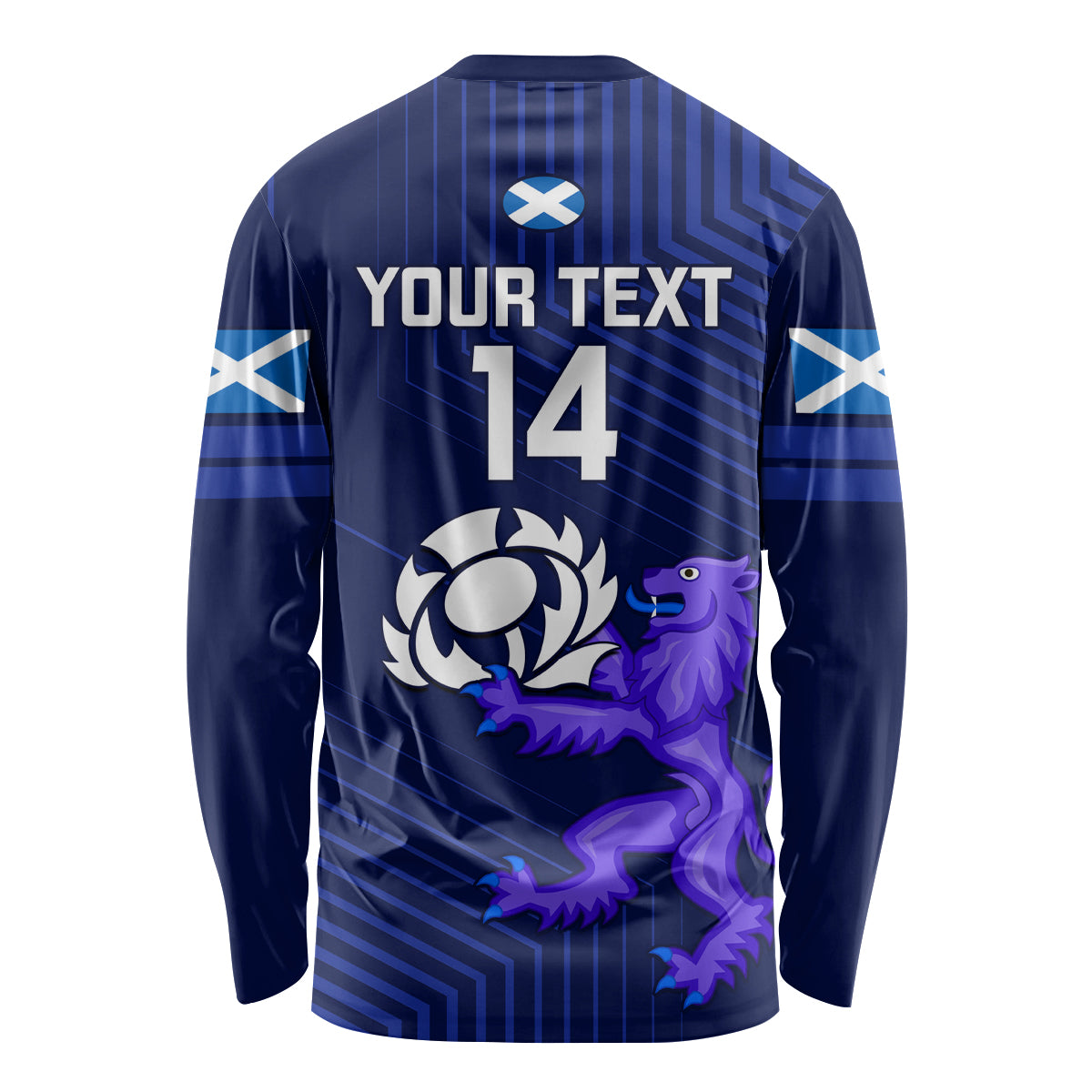 Custom Scotland Rugby Long Sleeve Shirt 2023 Go Scottish - Wonder Print Shop