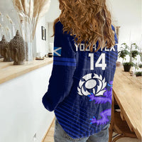 Custom Scotland Rugby Women Casual Shirt 2023 Go Scottish - Wonder Print Shop