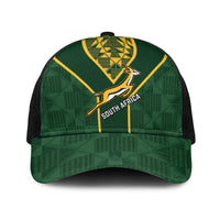 South Africa Rugby Baseball Net Cap Go Champions Springboks Kente Pattern