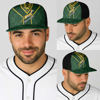 South Africa Rugby Baseball Net Cap Go Champions Springboks Kente Pattern