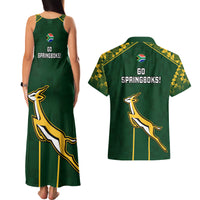 South Africa Rugby Couples Matching Tank Maxi Dress and Hawaiian Shirt 2023 Go Champions World Cup Springboks - Wonder Print Shop