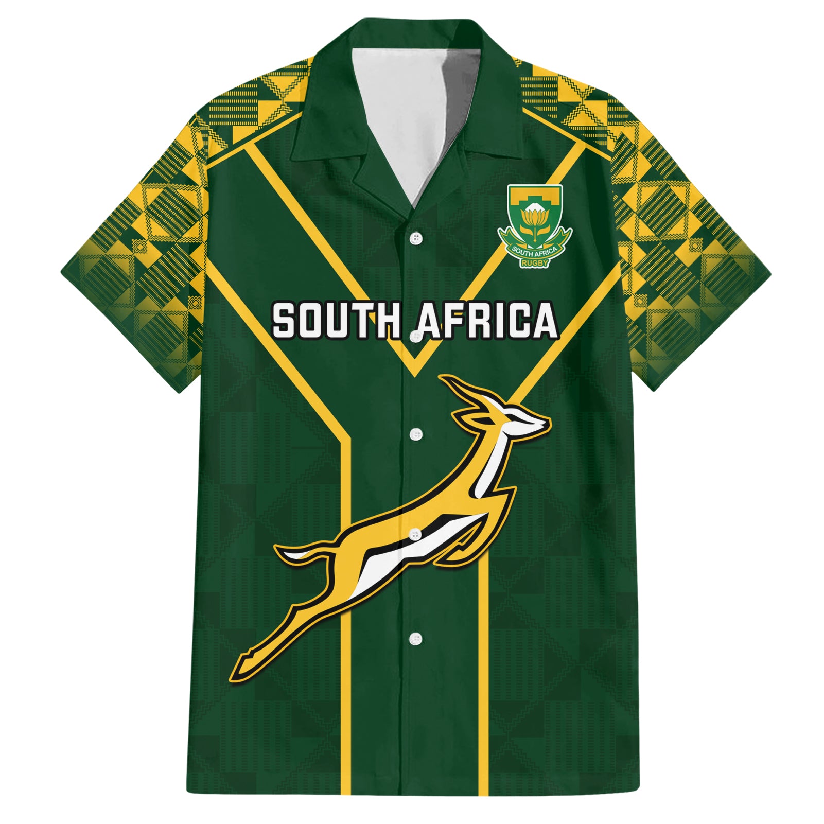 South Africa Rugby Hawaiian Shirt 2023 Go Springboks World Cup - Wonder Print Shop