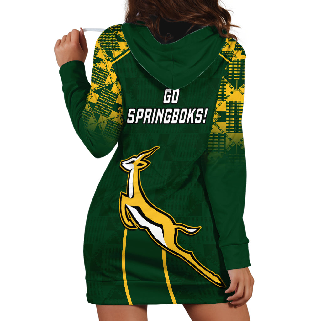 South Africa Rugby Hoodie Dress 2023 Go Champions World Cup Springboks - Wonder Print Shop