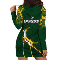 South Africa Rugby Hoodie Dress 2023 Go Champions World Cup Springboks - Wonder Print Shop