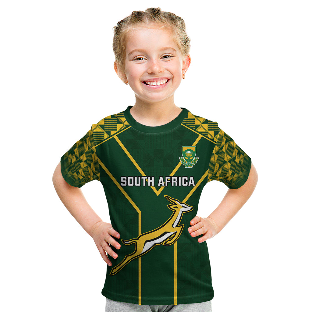 South Africa Rugby Kid T Shirt 2023 Go Springboks World Cup LT14