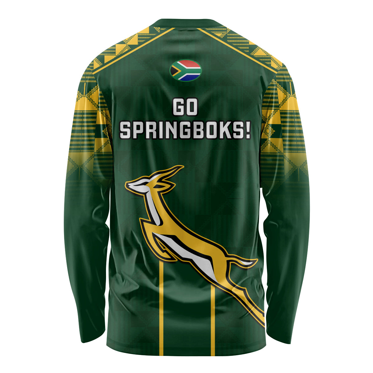 South Africa Rugby Long Sleeve Shirt 2023 Go Champions World Cup Springboks - Wonder Print Shop
