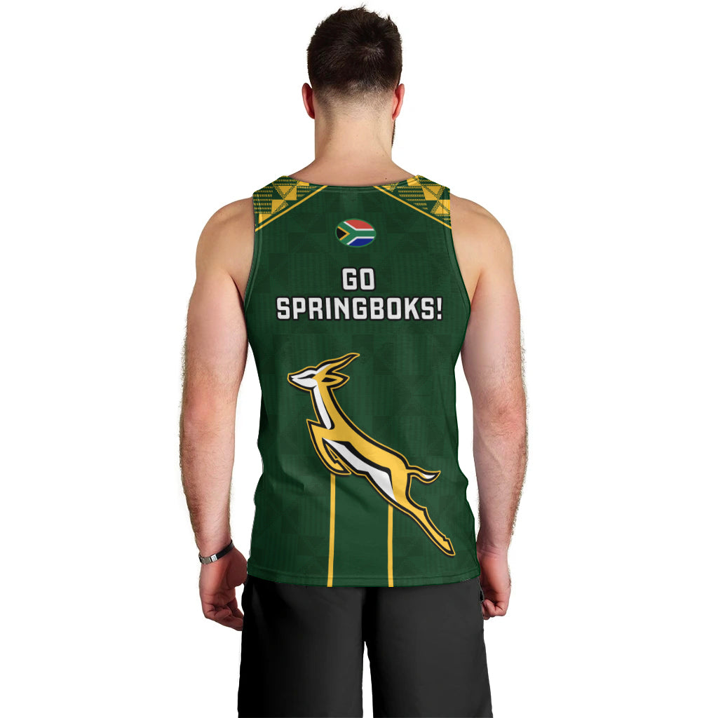 South Africa Rugby Men Tank Top 2023 Go Champions World Cup Springboks - Wonder Print Shop