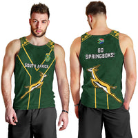 South Africa Rugby Men Tank Top 2023 Go Champions World Cup Springboks - Wonder Print Shop