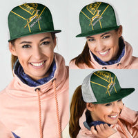 South Africa Rugby Mesh Trucker Cap Go Champions Springboks Kente Pattern