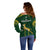 South Africa Rugby Off Shoulder Sweater 2023 Go Champions World Cup Springboks - Wonder Print Shop