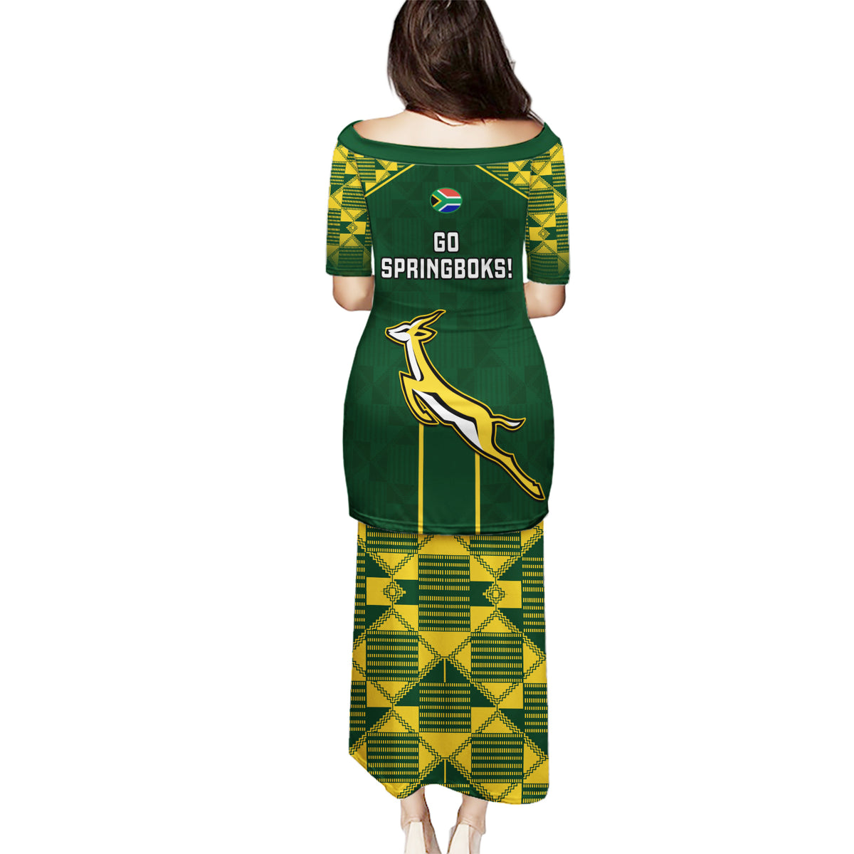 South Africa Rugby Puletasi 2023 Go Champions World Cup Springboks - Wonder Print Shop