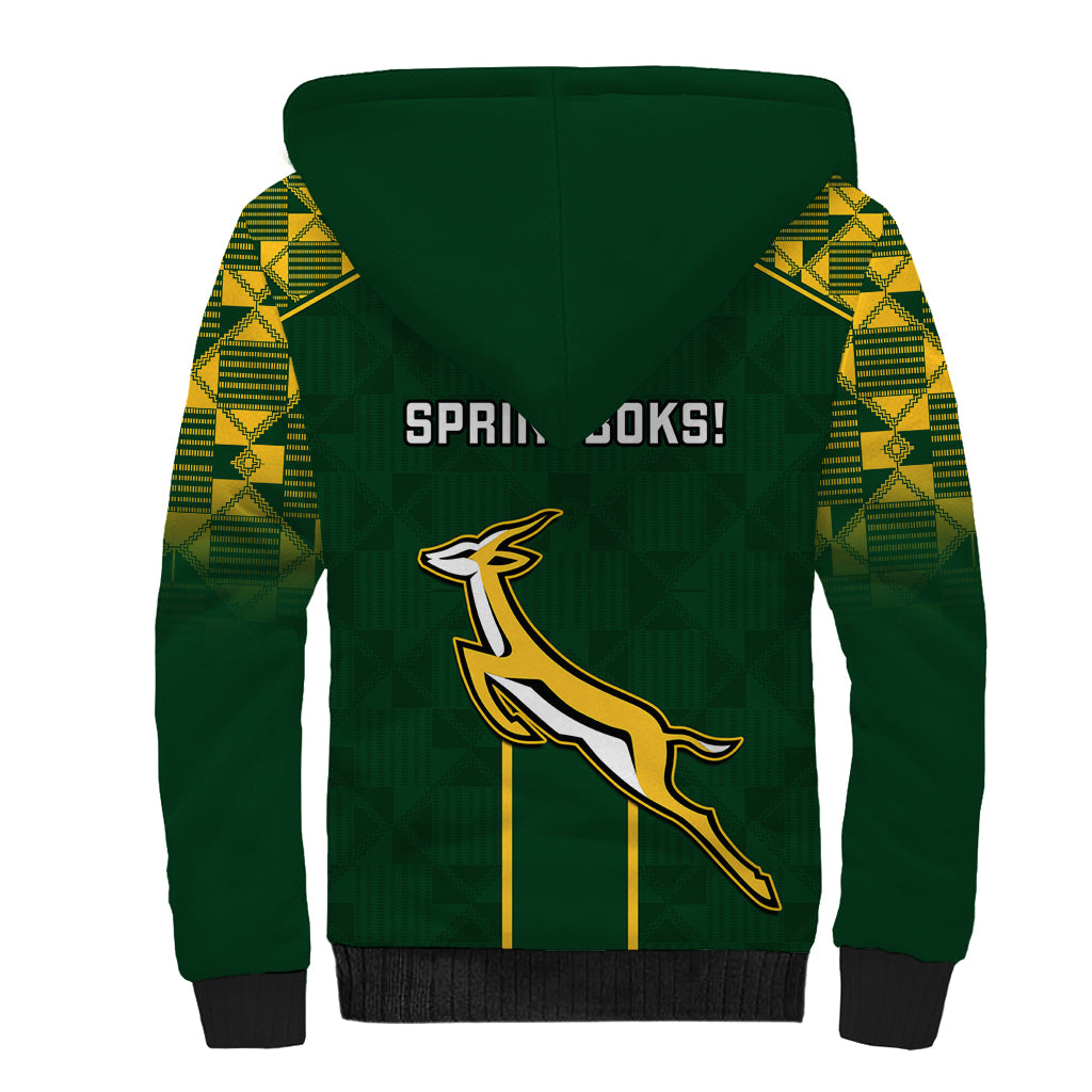 South Africa Rugby Sherpa Hoodie 2023 Go Springboks World Cup - Wonder Print Shop