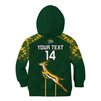 Personalised South Africa Rugby Kid Hoodie 2023 Go Springboks World Cup - Wonder Print Shop