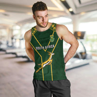 Custom South Africa Rugby Men Tank Top 2023 Go Champions World Cup Springboks - Wonder Print Shop