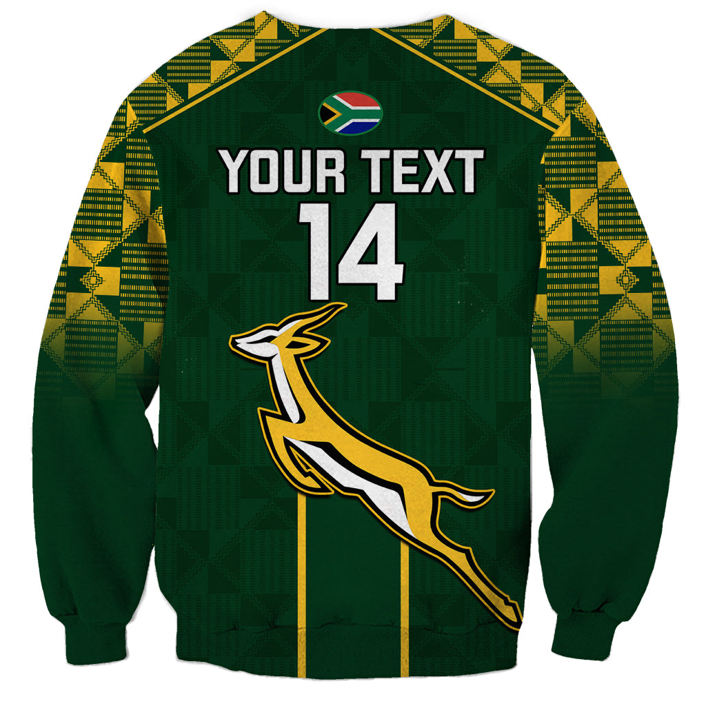 Custom South Africa Rugby Sweatshirt 2023 Go Champions World Cup Springboks - Wonder Print Shop