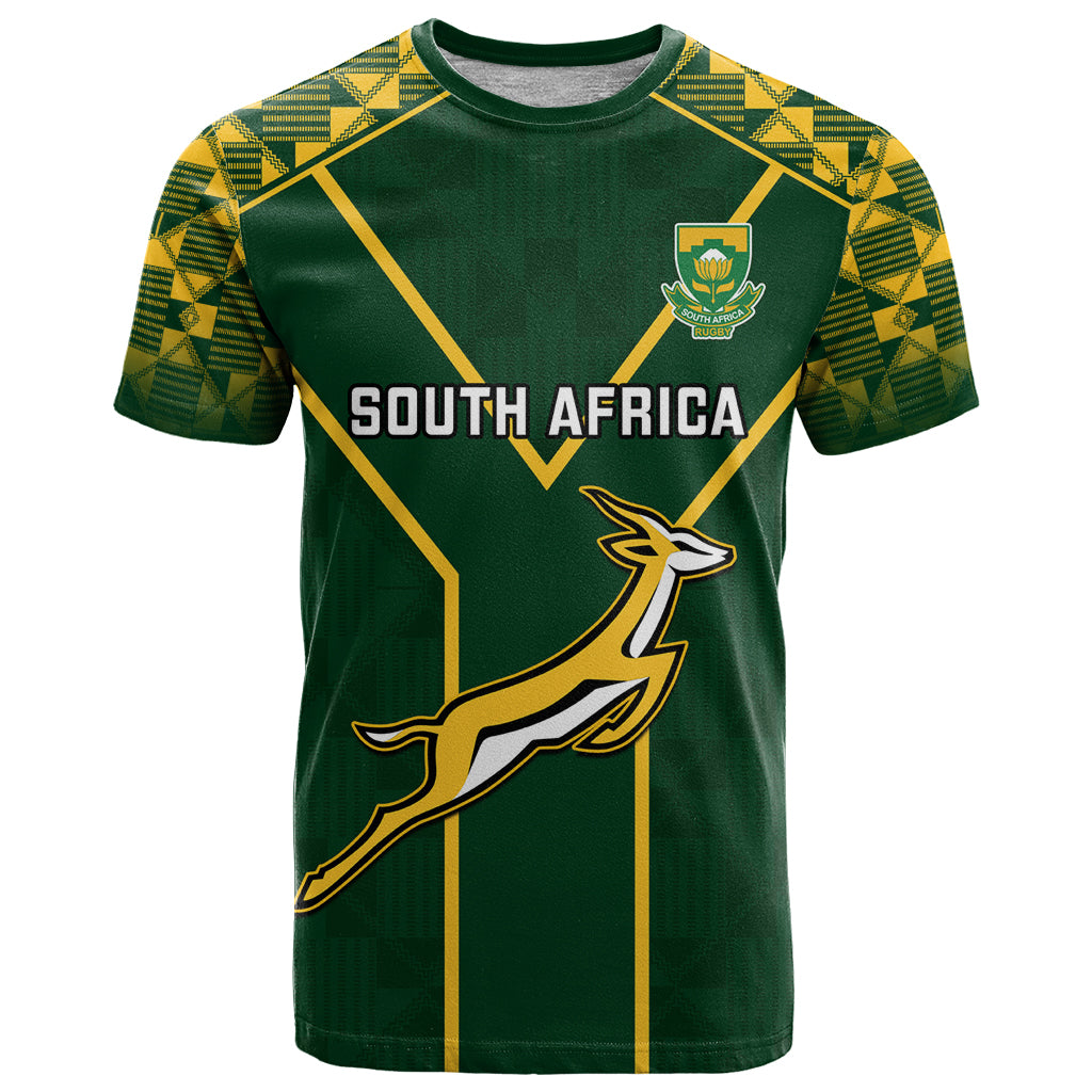 Custom South Africa Rugby T Shirt 2023 Go Springboks World Cup LT14