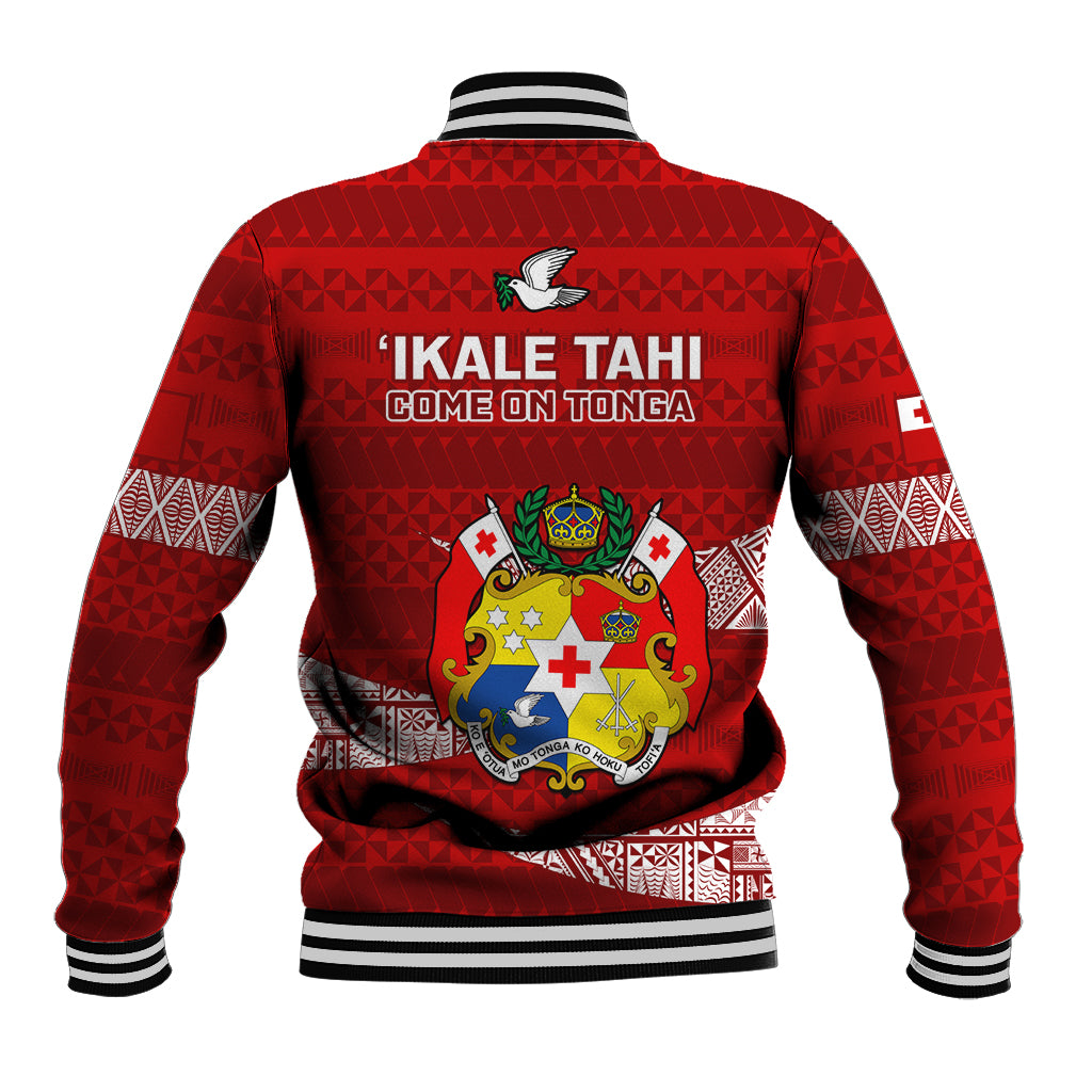 Tonga Rugby Baseball Jacket 2023 Ikale Tahi Tongan Ngatu Pattern - Wonder Print Shop