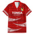 Tonga Rugby Family Matching Summer Maxi Dress and Hawaiian Shirt 2023 Ikale Tahi Tongan Ngatu Pattern - Wonder Print Shop