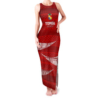 Tonga Rugby Family Matching Tank Maxi Dress and Hawaiian Shirt 2023 Ikale Tahi Tongan Ngatu Pattern - Wonder Print Shop