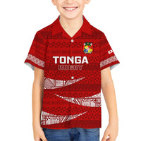 Tonga Rugby Hawaiian Shirt 2023 Ikale Tahi Tongan Ngatu Pattern - Wonder Print Shop